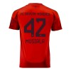 Maglia ufficiale FC Bayern Monaco Jamal Musiala 42 Casa 2024-25 per Bambino